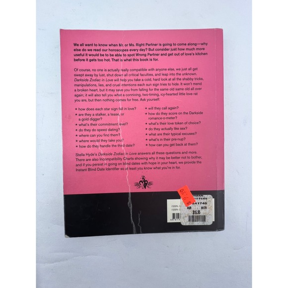 Darkside Zodiac In Love by Hyde, Stella 2007 Paperback Book Astrology Humor - Picture 2 of 10